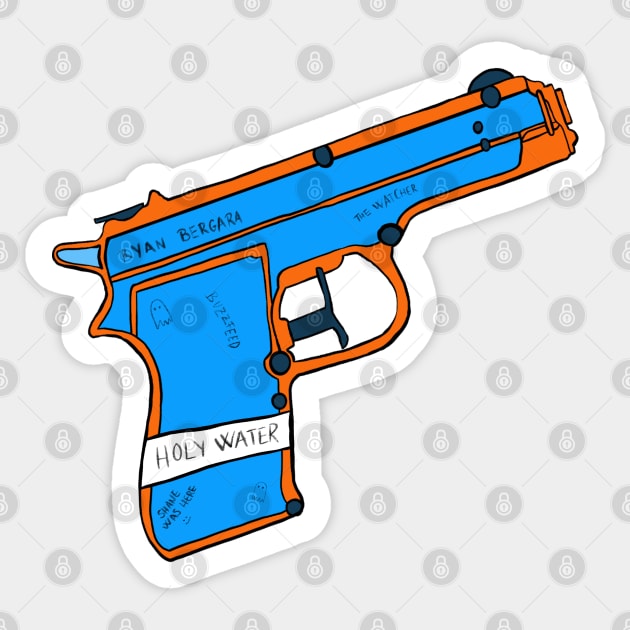 WATER GUN Sticker by ARTCLX